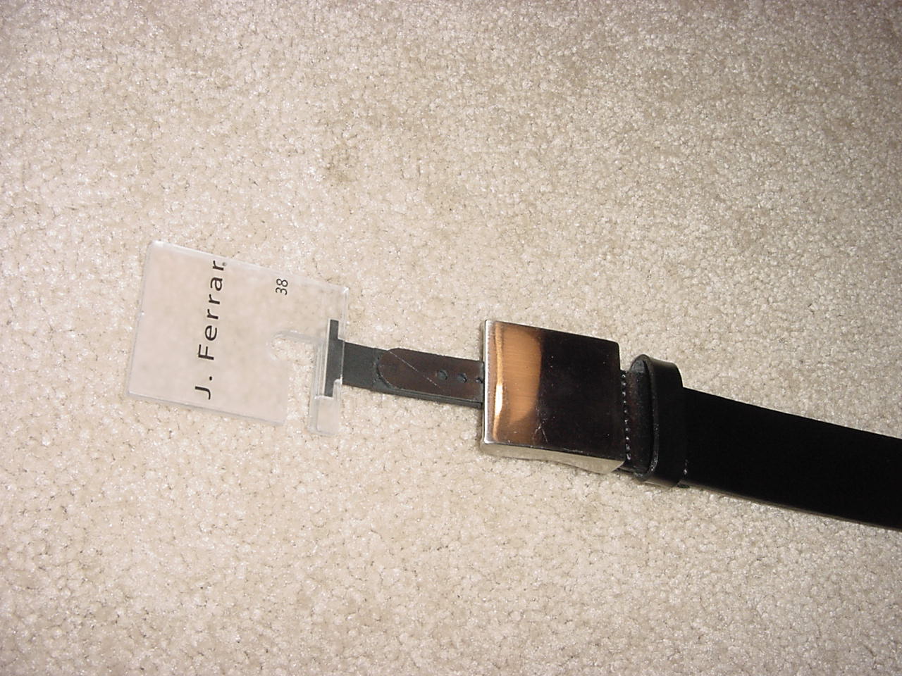 Mens Leather Belt Authentic J. Ferrar with 38 Waist NEW | eBay